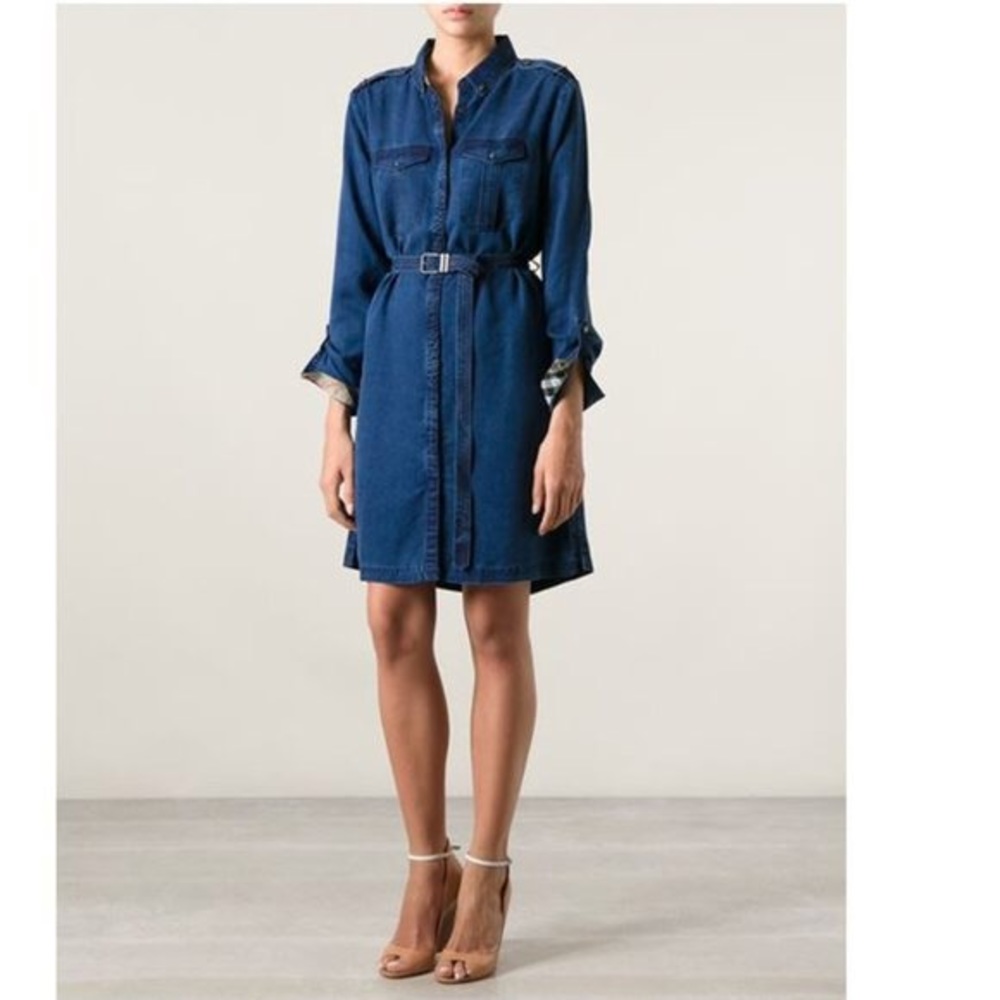 Authentic Burberry denim shirt dress
